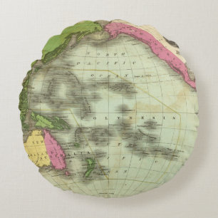 Pacific Ocean 6 Round Cushion