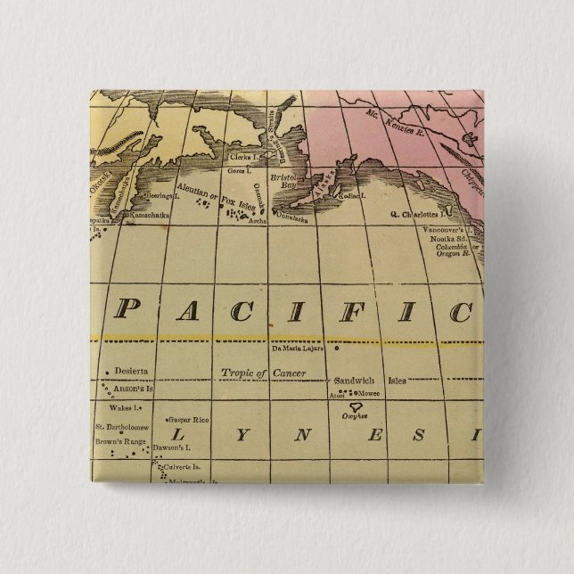 Pacific Ocean 7 15 Cm Square Badge (Front)