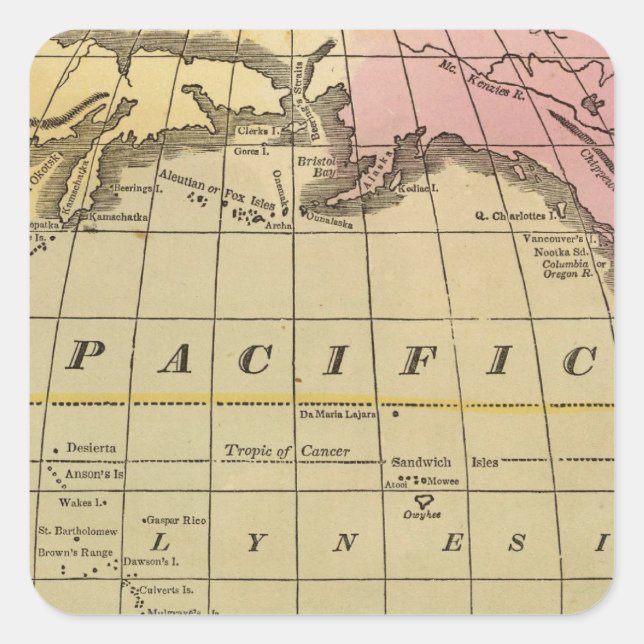 Pacific Ocean 7 Square Sticker (Front)