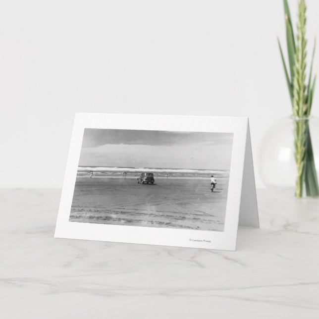 Pacific Ocean Beach Scene Photograph Card (Front)