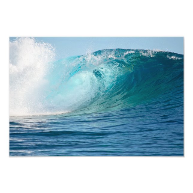 Pacific ocean big wave breaking photo print (Front)