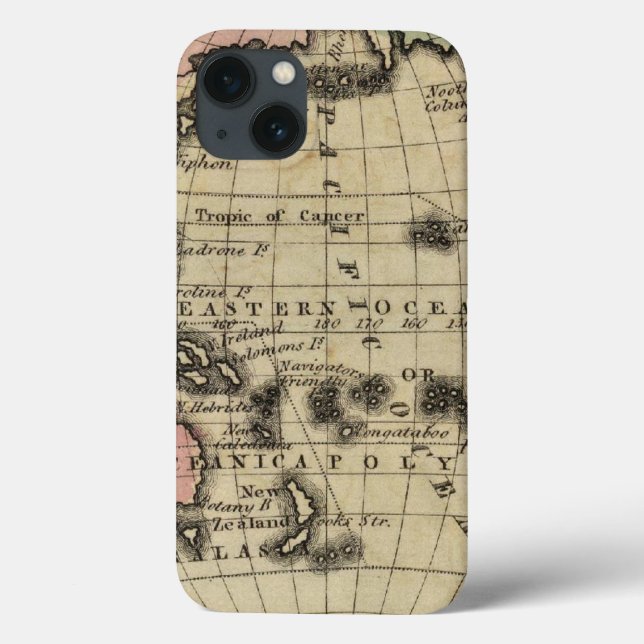 Pacific Ocean, British Islands Case-Mate iPhone Case (Back)