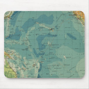 Pacific Ocean cables, wireless stations Mouse Mat