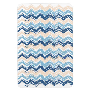 Pacific Ocean Chevron Pattern Magnet