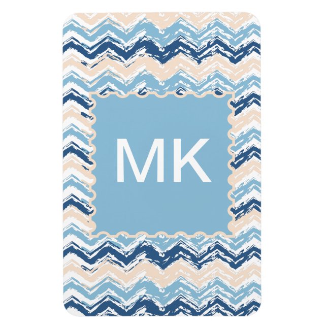 Pacific Ocean Chevron Pattern Magnet (Vertical)