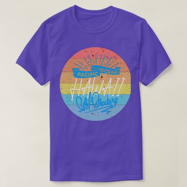pacific ocean hawaii surf paradise T Sticker T-Shirt (Design Front)