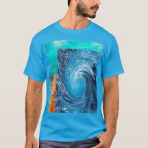 Pacific Ocean Splash Mens Teal