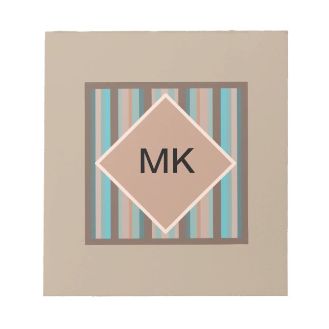 Pacific Ocean Stripes Notepad (Front)