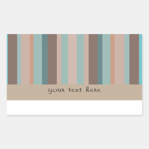 Pacific Ocean Stripes Rectangular Sticker