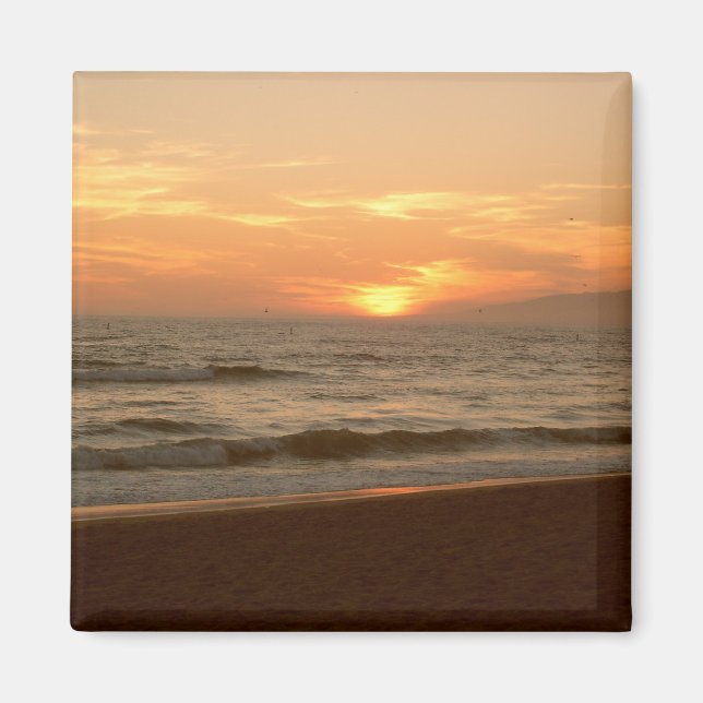 Pacific Ocean Sunset Magnet (Front)