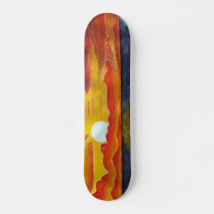 Pacific Ocean sunset seascape surf skateboard deck