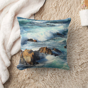Pacific Ocean Waves Cushion
