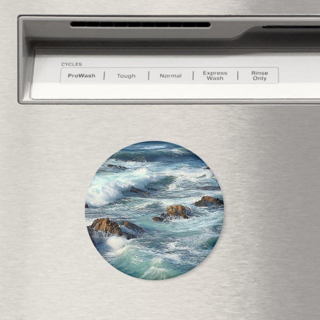 Pacific Ocean Waves Magnet (In Situ (Dishwasher))