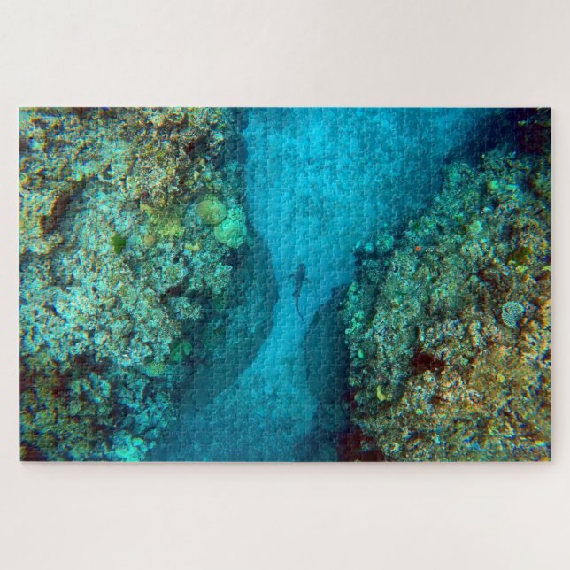 PACIFIC REEF SHARK 20x30 INCH Jigsaw Puzzle (Horizontal)