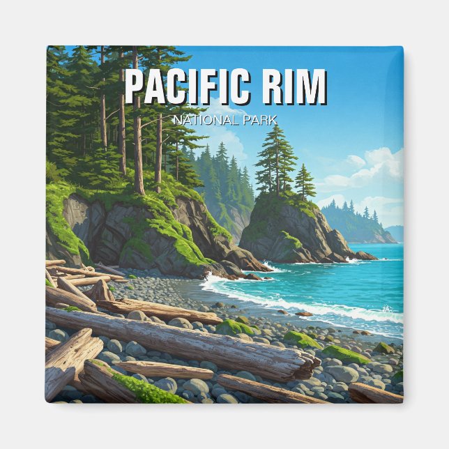 Pacific Rim National Park Canada Travel Magnet (Front)