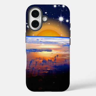pacific,space with earth iPhone 16 case