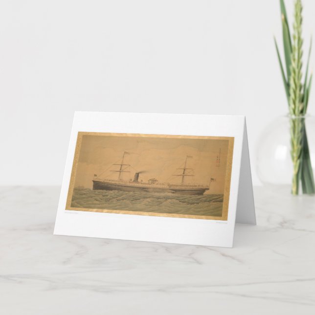 Pacific Steamship Sacramento (1607A) Card (Front)