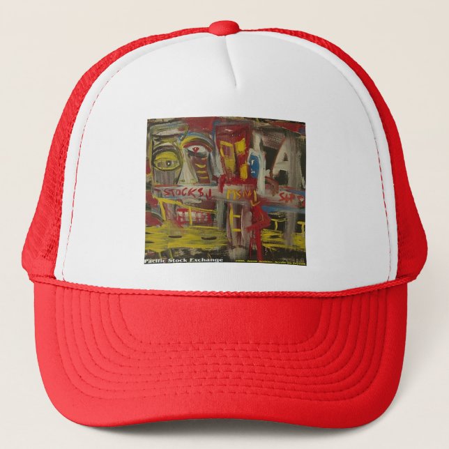 pacific stock exchange trucker hat (Front)