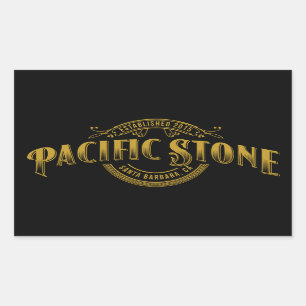Pacific Stone Sticker Black
