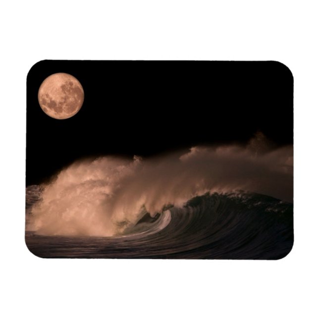 Pacific Storm Waves | North Shore of Oahu, Hawaii Magnet (Horizontal)