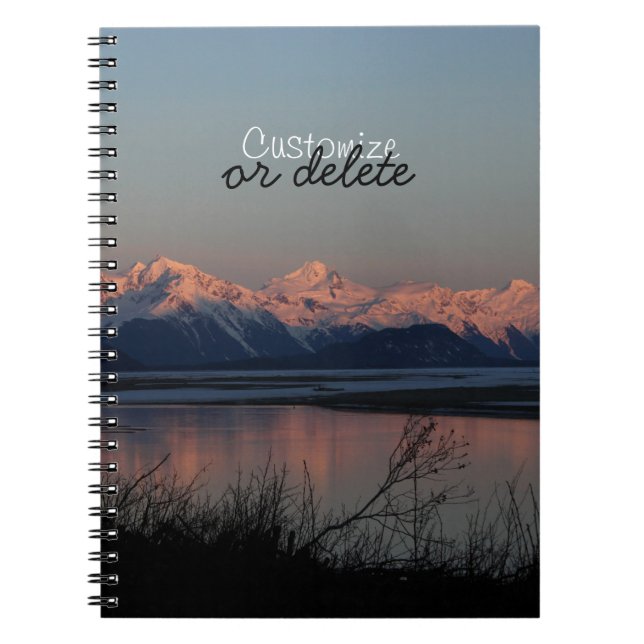 Pacific Sunset; Customisable Notebook (Front)
