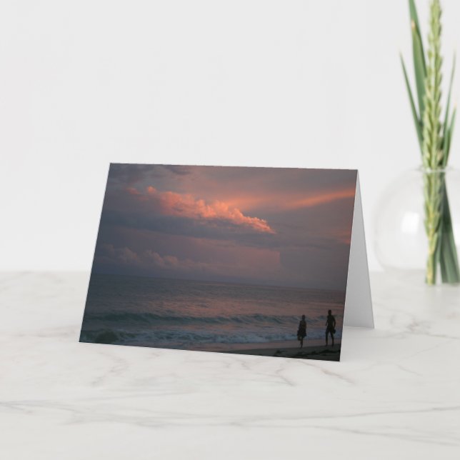 Pacific Sunset stroll - Greeting card (Front)