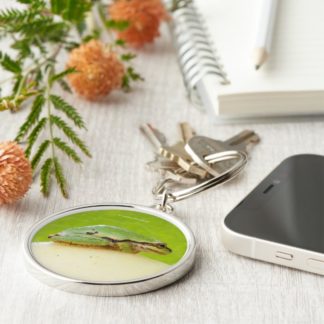 Pacific Tree Frog on Squash Key Ring (Side)
