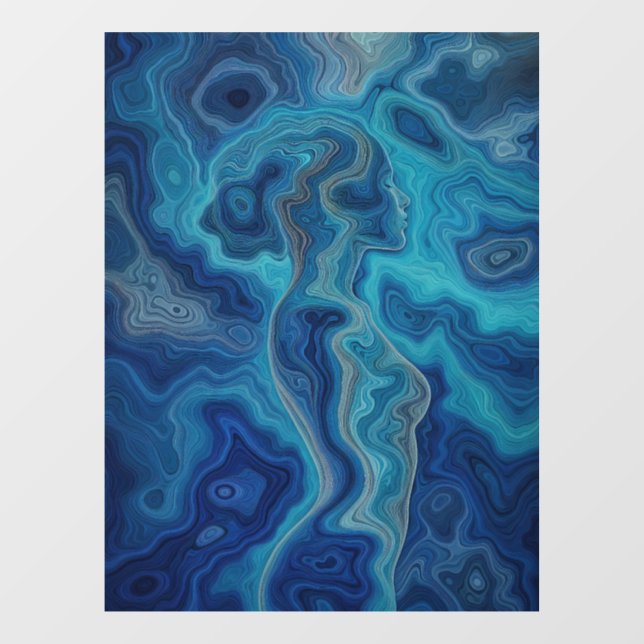 “Pacifica” – An Ocean Portrait Window Cling (Sheet)