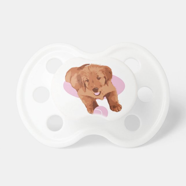 Pacifier, Baby with Puppy and Ball Dummy (Front)