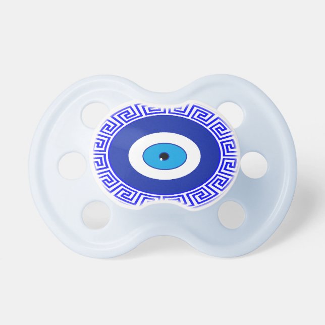 Pacifier-evil eye greek symbol dummy (Front)