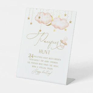 Pacifier Hunt Game, Twinkle Little Star Pedestal Sign