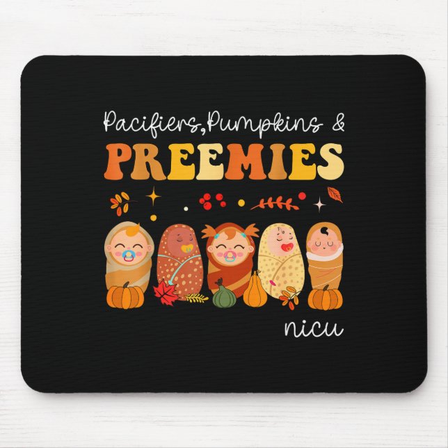 Pacifiers Pumpkins &amp; Preemies Neonatal Nicu Nu Mouse Mat (Front)