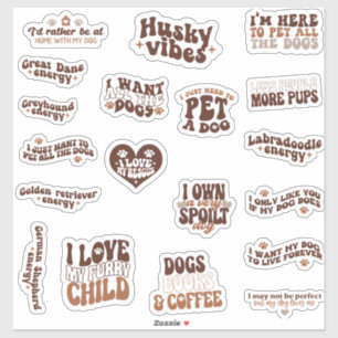 Pack Bundle Set of Dog Cute Quotes