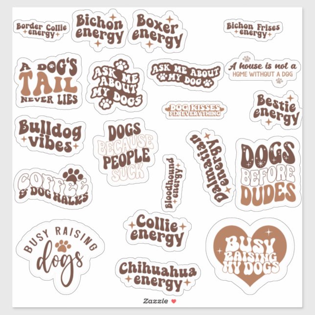 Pack Bundle Set of Dog Cute Quotes (Sheet)