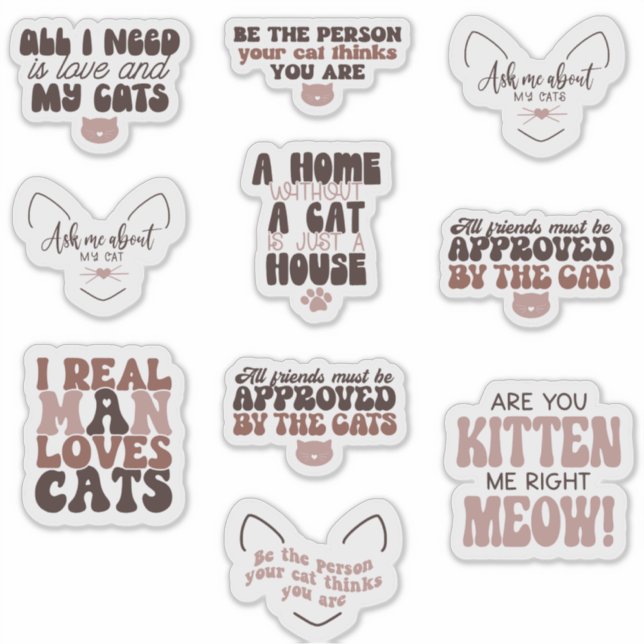 pack cat cute groovy motivational quote funny (Front)