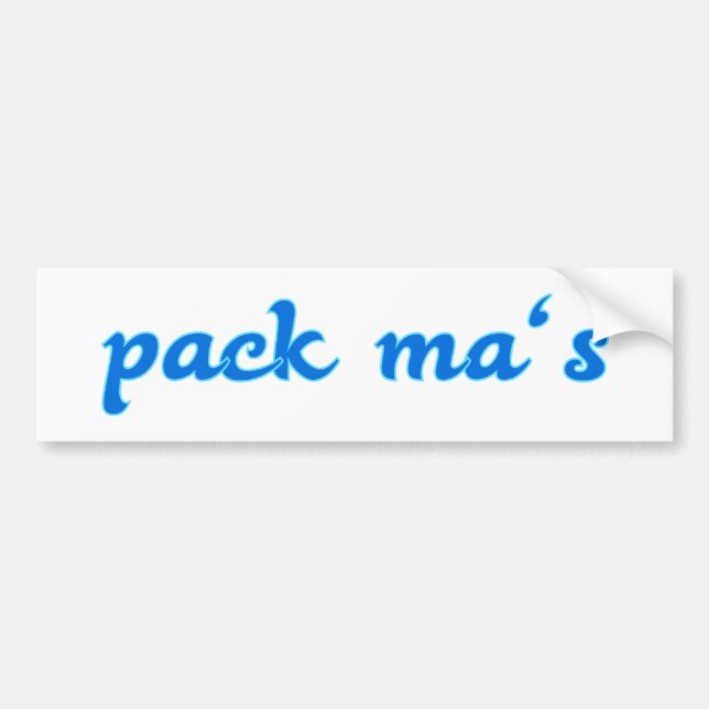 pack ma's Bayern Bavarian Bavarian Bumper Sticker (Front)