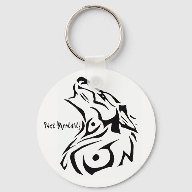 Pack Mentality Official Keychain. Key Ring (Front)