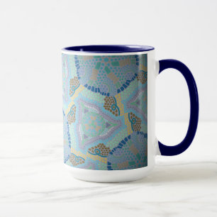 Pack MUG Jimette Design blue yellow gray