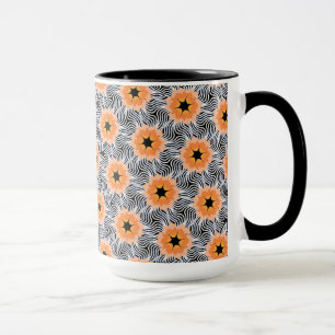 Pack MUG Jimette Design orange white black