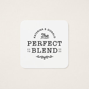 Pack of 100 The Perfect Blend Wedding Favour Tag