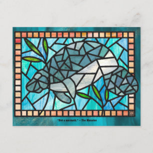 PACK OF 10 Manatee (not a) Mermaid Card