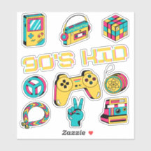 Pack of 10 Retro 90s Kid Nostalgia Aesthetic Pop