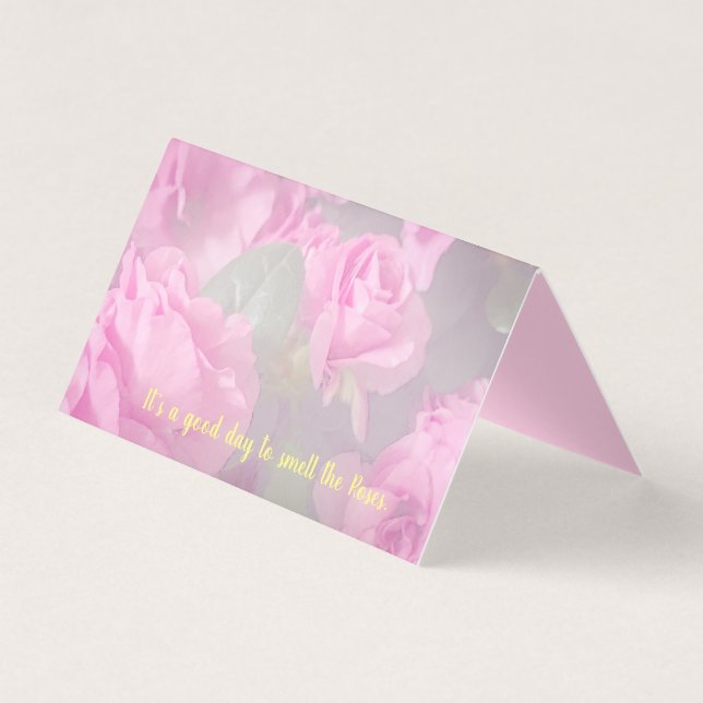 Pack of 25 Beautiful Thank You Rose Garden Cards  (Front)