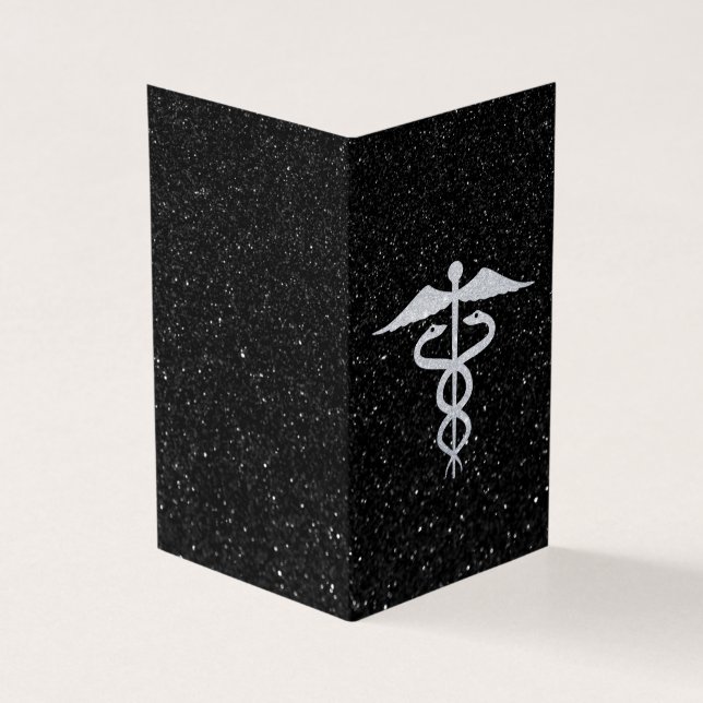 Pack of 25 Glitter Caduceus Medical Graduation (Outside)