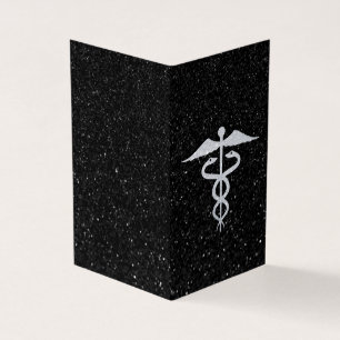 Pack of 25 Glitter Caduceus Medical Graduation