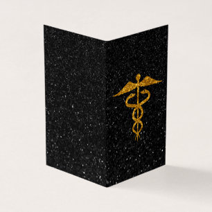 Pack of 25 Glitter Caduceus Medical Graduation