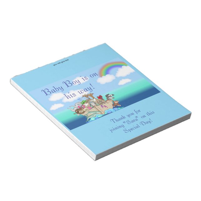 Pack of 50 Noahs Ark Candy Bar Wrapper Party Favou Notepad (Angled)