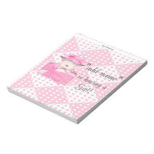 Pack of Baby Shower Candy Bar Wrapper Party Favour Notepad