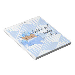 Pack of Baby Shower Candy Bar Wrappers Party Favou Notepad