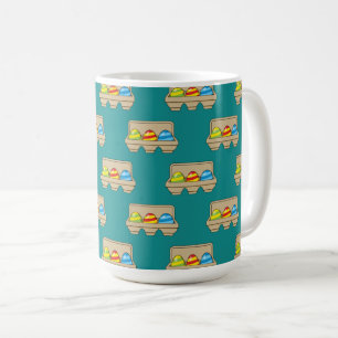 Pack of Colourful Cartoon Easter Eggs Coffee Mug